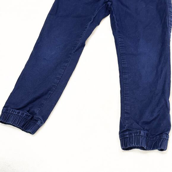 Gap Navy Blue Boys Pants sz S Pull on Drawstring Pants Dark Blue Chinos - Picture 2 of 7